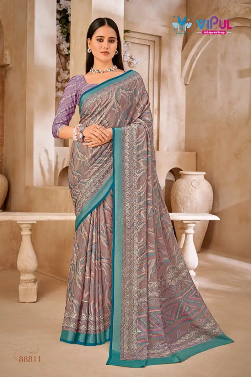 Elaichi  By Vipul Brasso Daily Wear Saree Wholesale Market IN Surat